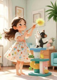 Girl and Cat V.26 - jp
