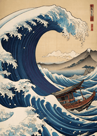 浮世絵 - 鯨 4731fD