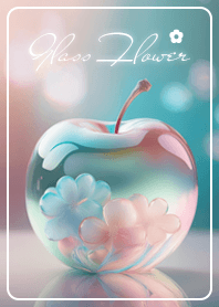 Sparkling glass flowers