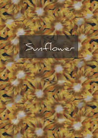 สีดำ : ดอกทานตะวันสีน้ำ