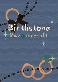 [R] Birthstone Ring 05 + Aqua |os