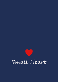 Small Heart *Navy+Red 2*