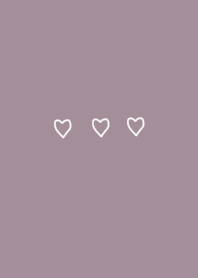 Dull purple gray. heart.