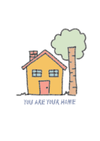you are your home ( pastel tone )
