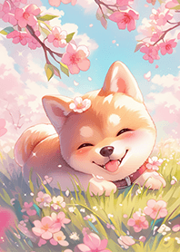 ✨賞櫻の超可愛柴犬❤️