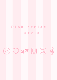 Pink stripe style