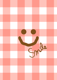 Red gingham check patterns - smile-