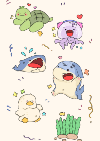 Little sharks together