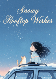 Girl and Cat in Winter V.1