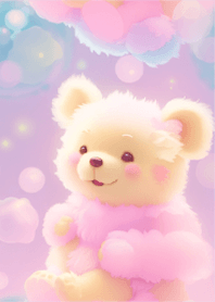 Fluffy bear cub