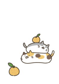 Cats and Mandarin Orange
