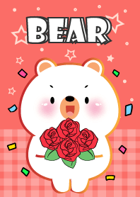 White Bear Love Red Color Theme