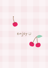 Cherry cute check29 from Japan
