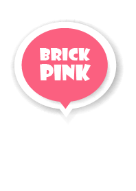 Brick Pink Button In White V.4 (JP)