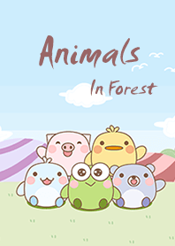 Animals in forest