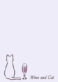 Wine and Cat -purple-