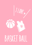 I Love Basketball Pink Theme Line Theme Line Store