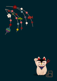 JP04 (lucky cat) + peacock green [os]