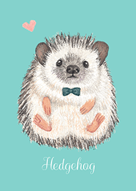 Fashionable and cute hedgehog