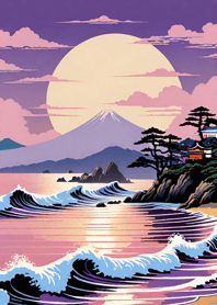 Ukiyo-e Mountains, Seas 6eF893