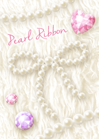Luck UP! pearl ribbon & fur