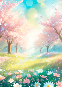 優美な春の風景の着せかえ(Spring-695)