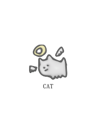CAT white cat love cute Theme 3D