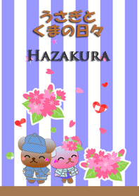 Rabbit and bear daily<Hazakura>