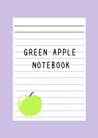 GREEN APPLE NOTEBOOK-DUSTY PURPLE