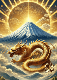 Luck-Boosting Dragon Mount Fuji Theme