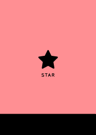 Lucky Star / Black&Peach Pink 06