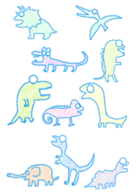 Colorful Dinosaurs 2