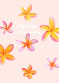 Hawaiian pink plumeria photo theme