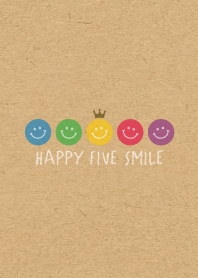 HAPPY CROWN SMILE -5color KRAFT- 35