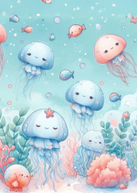Cute and beautiful jellyfish n.15
