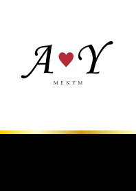 Love Initial A&Y イニシャル 9