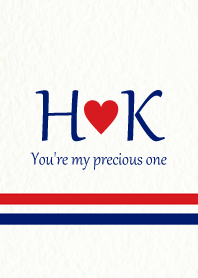 H&K イニシャル -Red & Blue-