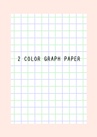 2 COLOR GRAPH PAPER/GREEN&PUR/LIGHT PINK