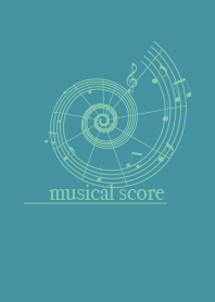 musicalscore Pale saxophone blue