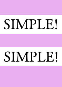 SIMPLE!SIMPLE!-PINK PURPLE-BEIGEj