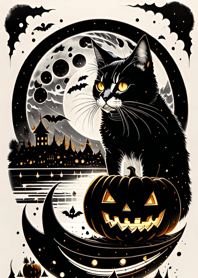cat halloween 7ACdfE