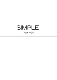SIMPLE_情侶専用(女)_白色