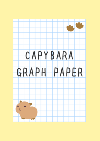 CAPYBARA GRAPH PAPERj-LIGHT YELLOW
