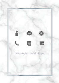 The simple adult design -white-