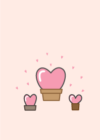Love cactus heart