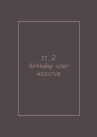 生日代表色-11月2日