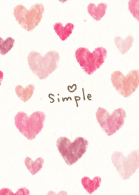 Watercolor darkish color Heart24 Japan