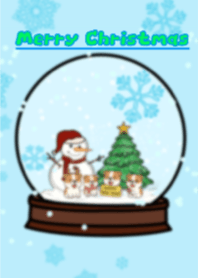 สุนัขอิงลิชบลูด็อกและคริสต์มาส