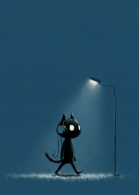 A 'Purr-fectly' Chill Night Vibe