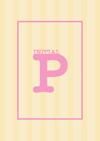 Initial P in Sweet Pink.